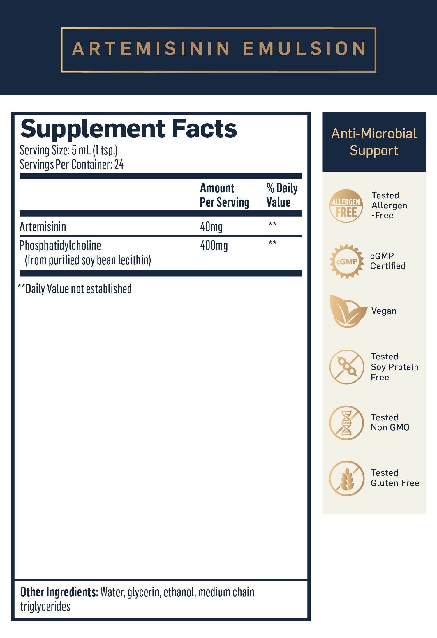 Artemisinin Emulsion