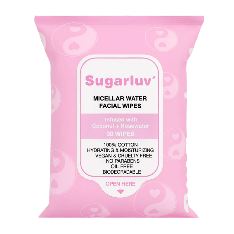 Facial Cleansing Wipes Micellar Coconut & Rose