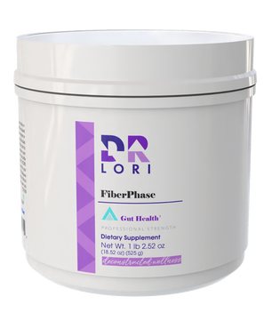 White container with purple label featuring the brand 'PR Lori' on a white background