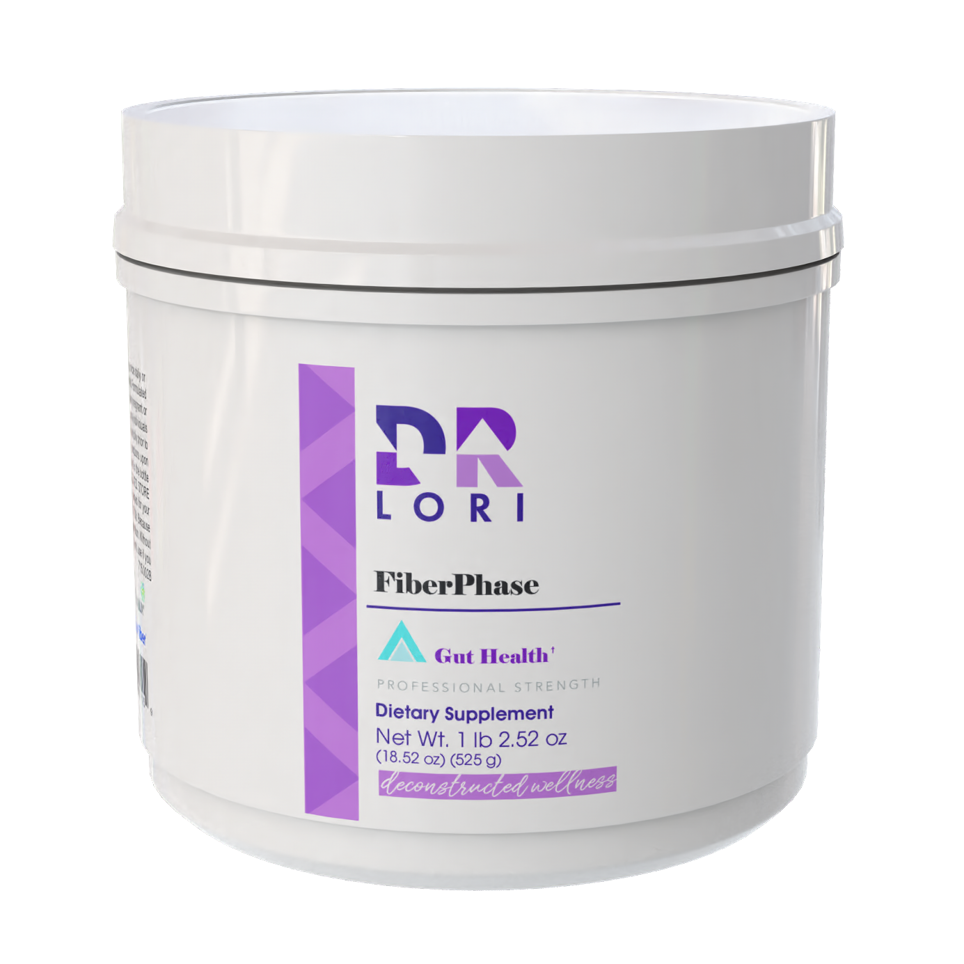 White container with purple label featuring the brand 'PR Lori' on a white background