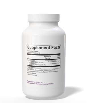 Supplement bottle with 'Supplement Facts' label on a white background