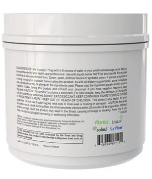 White container with label on a white background