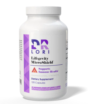 Supplement bottle labeled 'Lori' on a white background