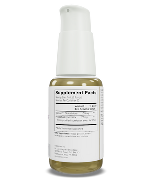 Supplement bottle with label on a white background