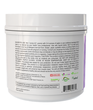 White container with text on a white background